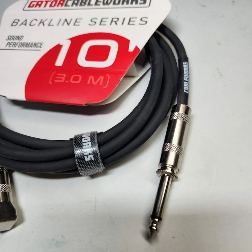NEW 10' Electric Guitar Cable Cableworks By Gator Cases Backline Series Standard